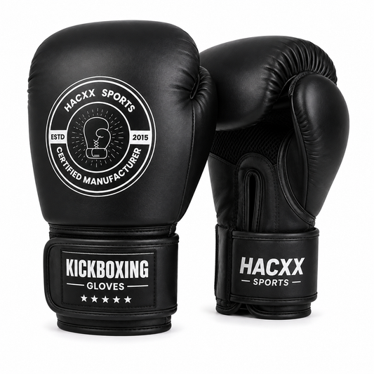 HACXX Sports Premium Kickboxing Gloves – Heavy Duty Boxing, Muay Thai & MMA Training Gloves