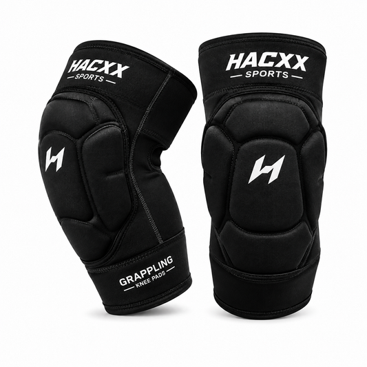 HACXX Sports Premium Grappling Knee Pads – Heavy Duty MMA, Wrestling, BJJ & Martial Arts Knee Protection