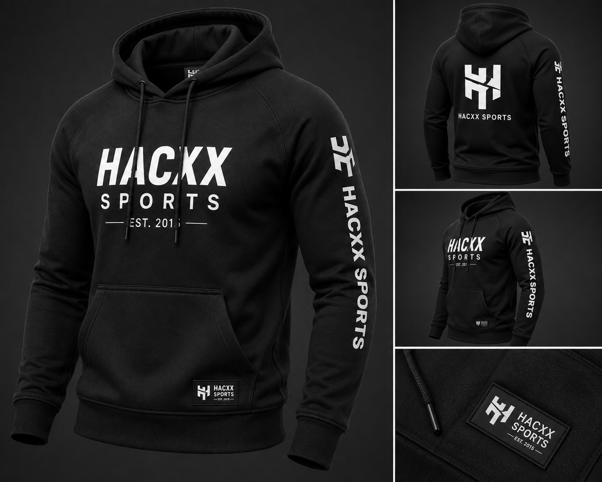 HACXX SPORTS Premium Sports Hoodie – Athletic Training, Gym & Everyday Performance Hoodie