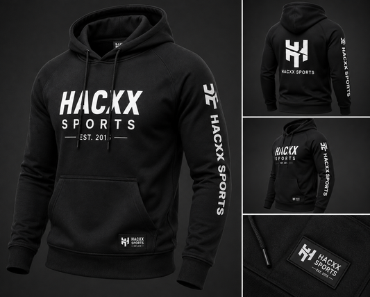 HACXX SPORTS Premium Sports Hoodie – Athletic Training, Gym & Everyday Performance Hoodie